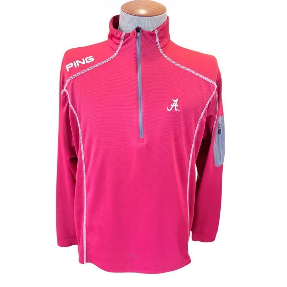 Alabama Crimson Tide Quarter Zip Golf Performance Pullover Large